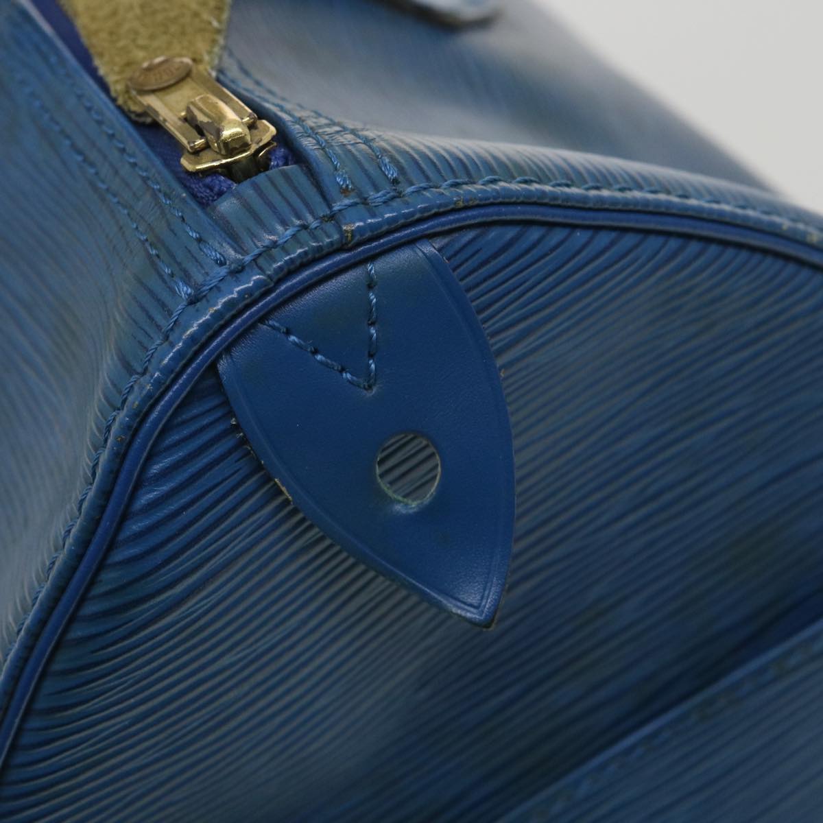 LOUIS VUITTON Epi Speedy 30 Hand Bag Blue M43005 LV 35459