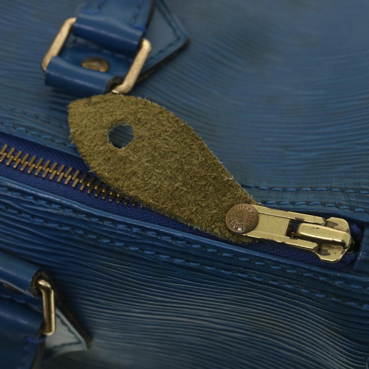 LOUIS VUITTON Epi Speedy 30 Hand Bag Blue M43005 LV 35459