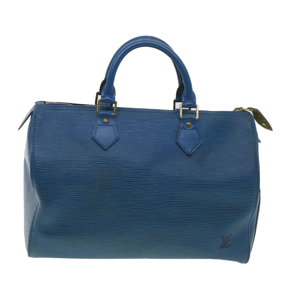 LOUIS VUITTON Epi Speedy 30 Hand Bag Blue M43005 LV 35459