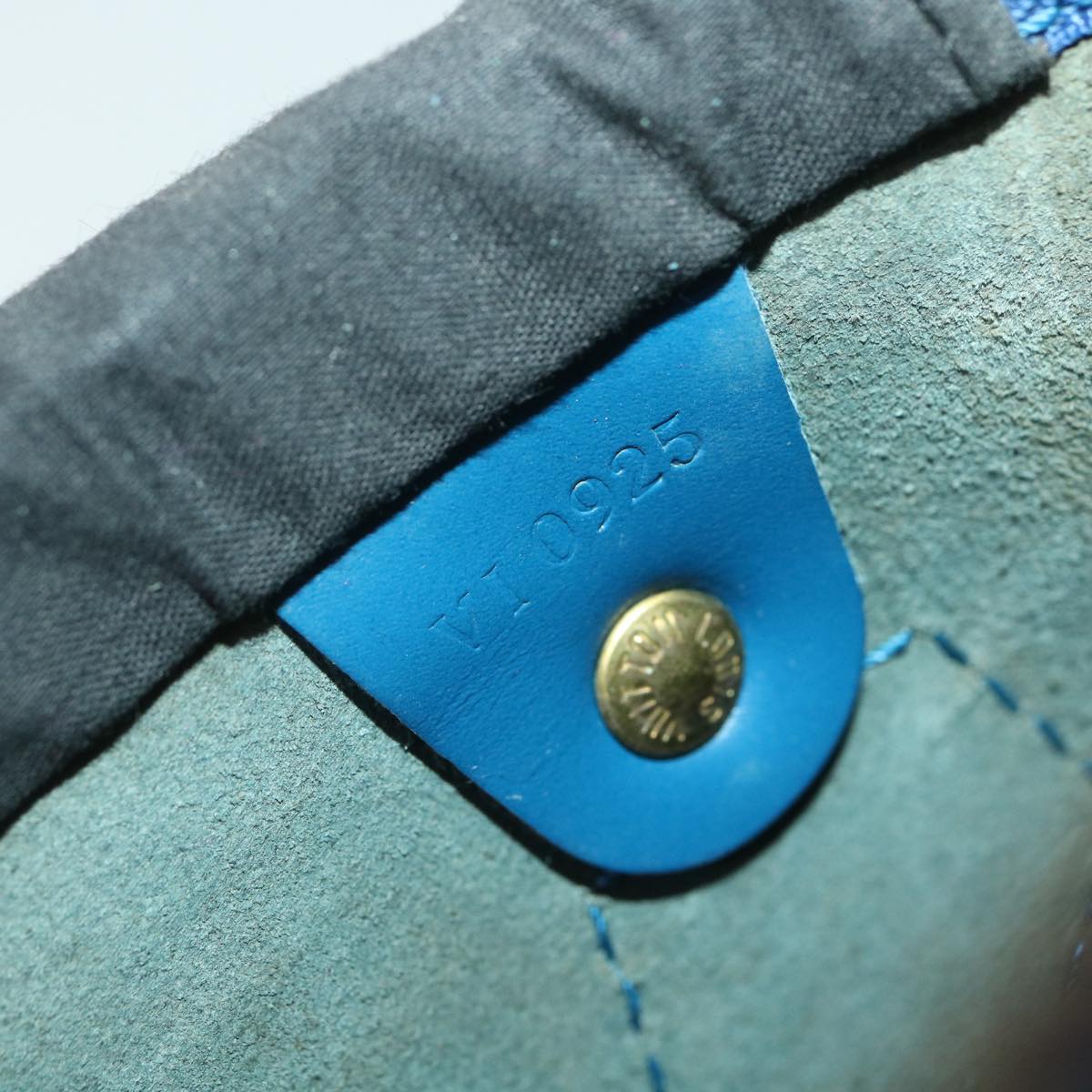 LOUIS VUITTON Epi Speedy 30 Hand Bag Blue M43005 LV 35459