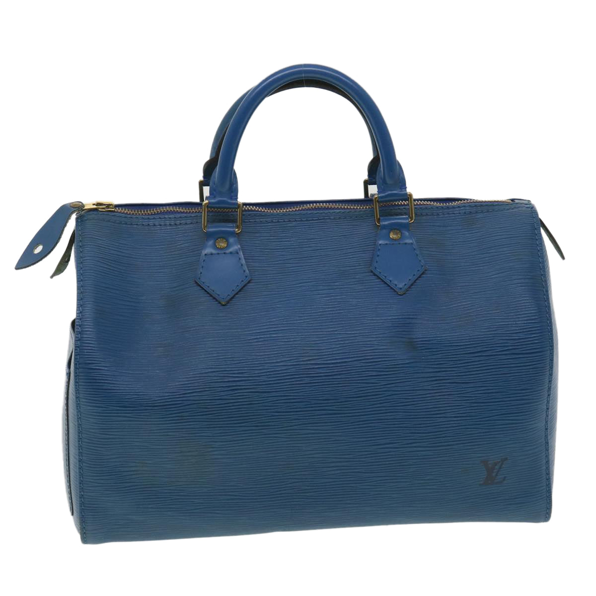 LOUIS VUITTON Epi Speedy 30 Hand Bag Blue M43005 LV 35459