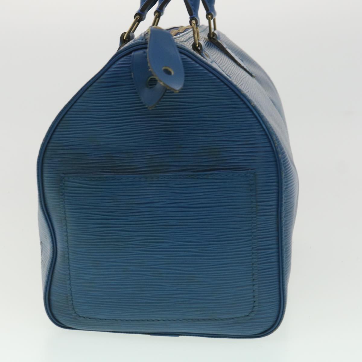 LOUIS VUITTON Epi Speedy 30 Hand Bag Blue M43005 LV 35459
