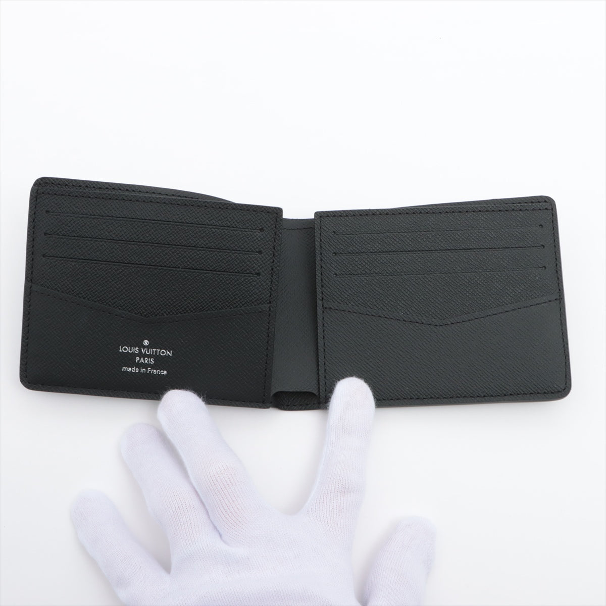 Louis Vuitton Monogram Portfolio Slender M62294 Black