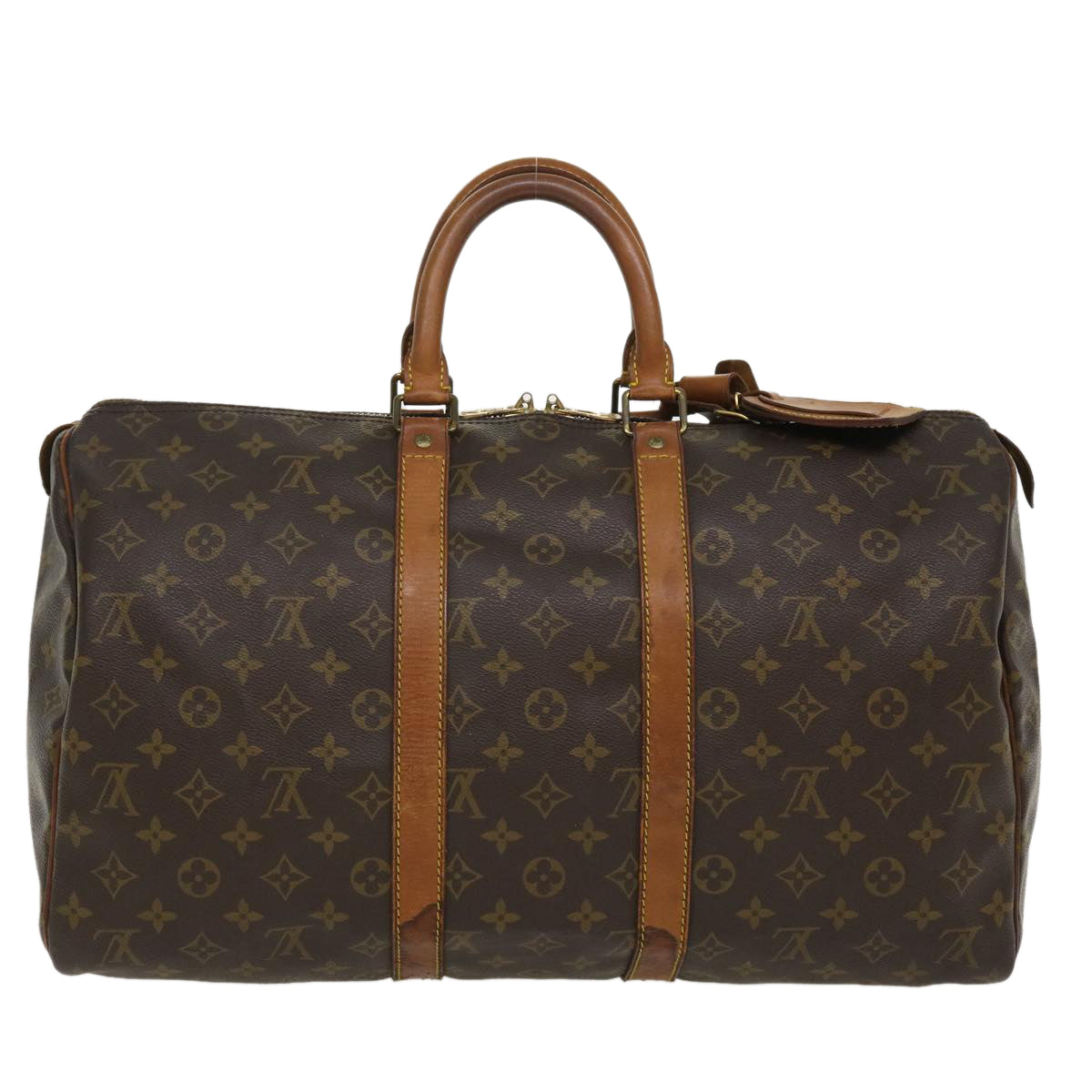 LOUIS VUITTON Monogram Keepall 45 Boston Bag M41428 LV 35522