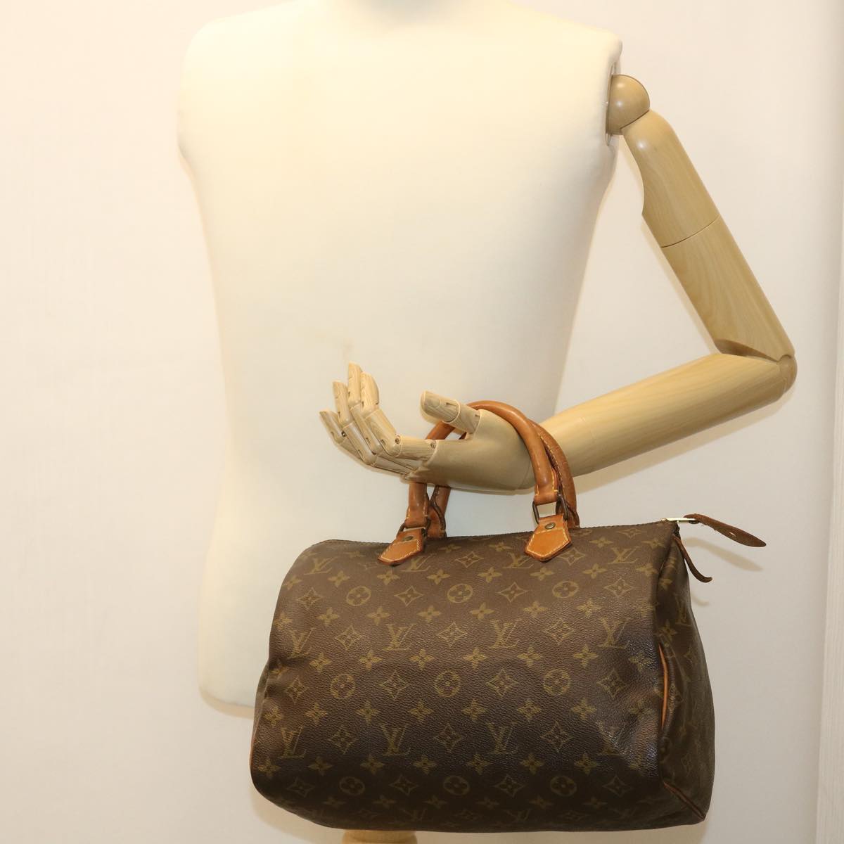 LOUIS VUITTON Monogram Speedy 30 Hand Bag M41526 LV 35548
