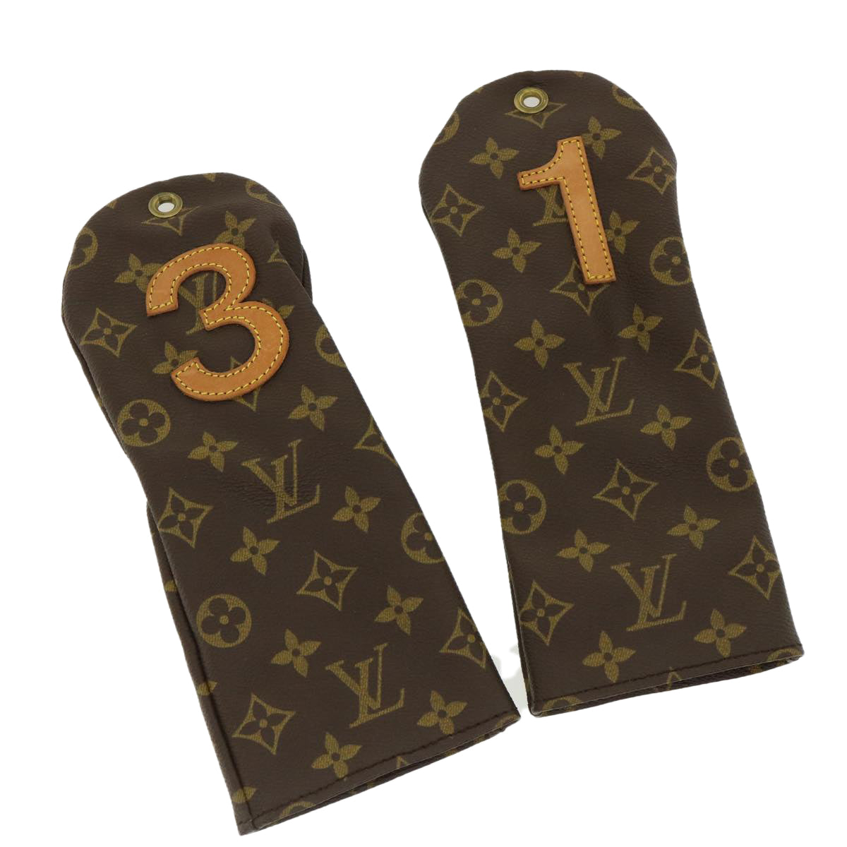LOUIS VUITTON Monogram Golf Club Cover 2Set LV 35622