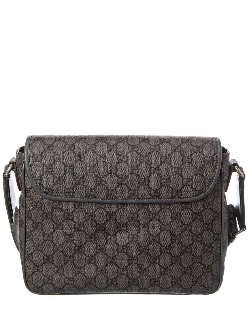 Luxury Gucci Trending 2025 Ophidia GG Supreme Canvas & Leather Messenger Bag