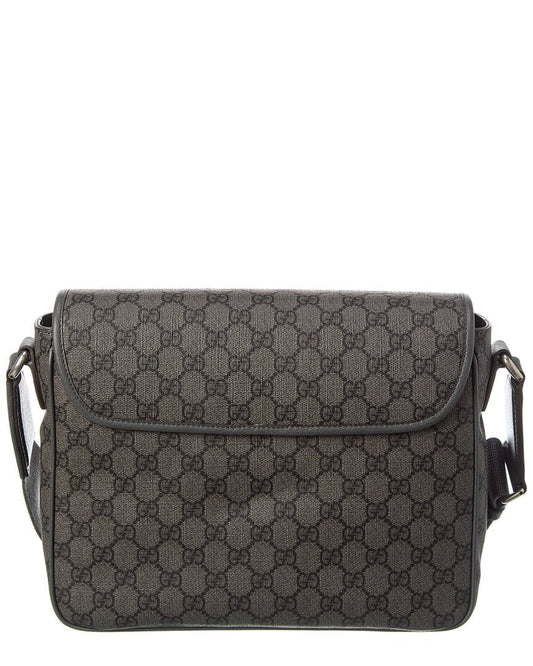 Luxury Gucci Trending 2025 Ophidia GG Supreme Canvas & Leather Messenger Bag