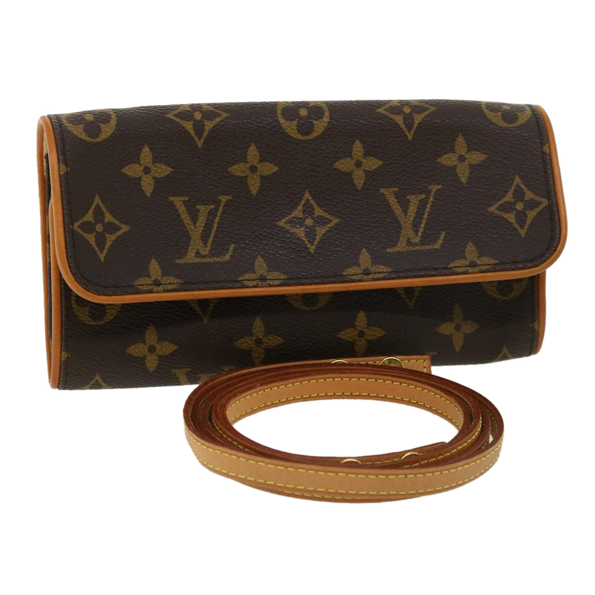 LOUIS VUITTON Monogram Pochette Twin PM Shoulder Bag M51854 LV 35684