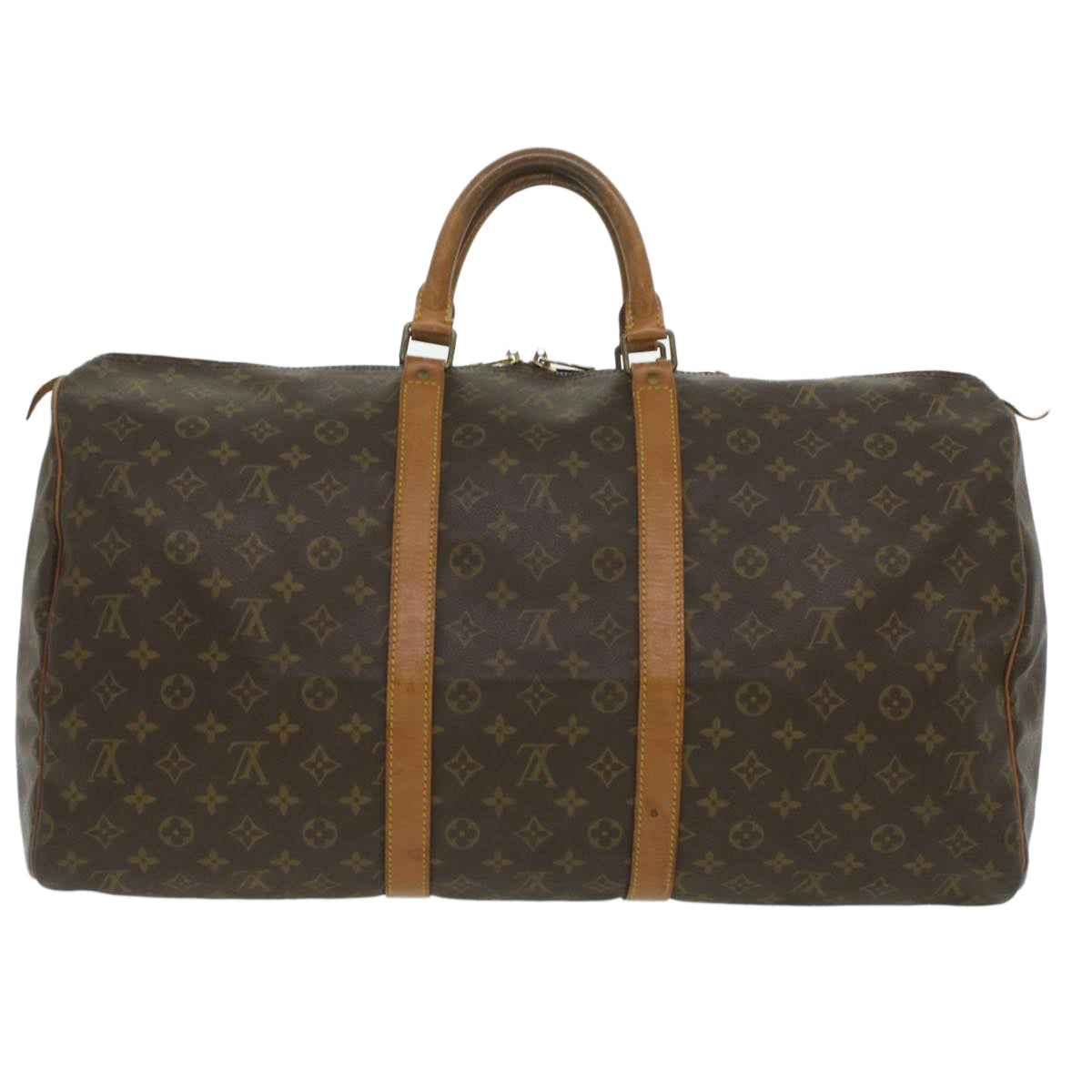 LOUIS VUITTON Monogram Keepall 55 Boston Bag M41424 LV 35799