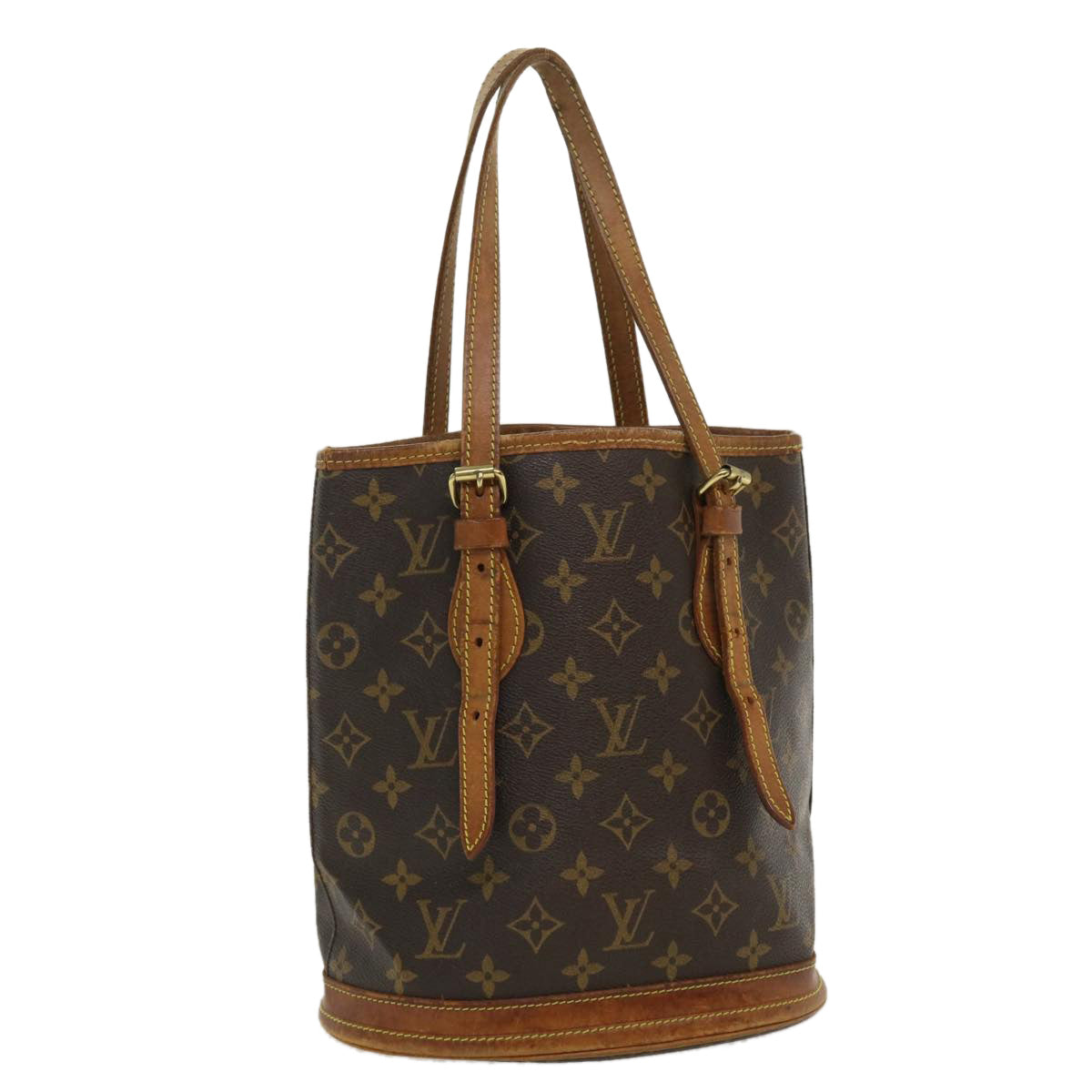 LOUIS VUITTON Monogram Bucket PM Shoulder Bag M42238 LV 35829