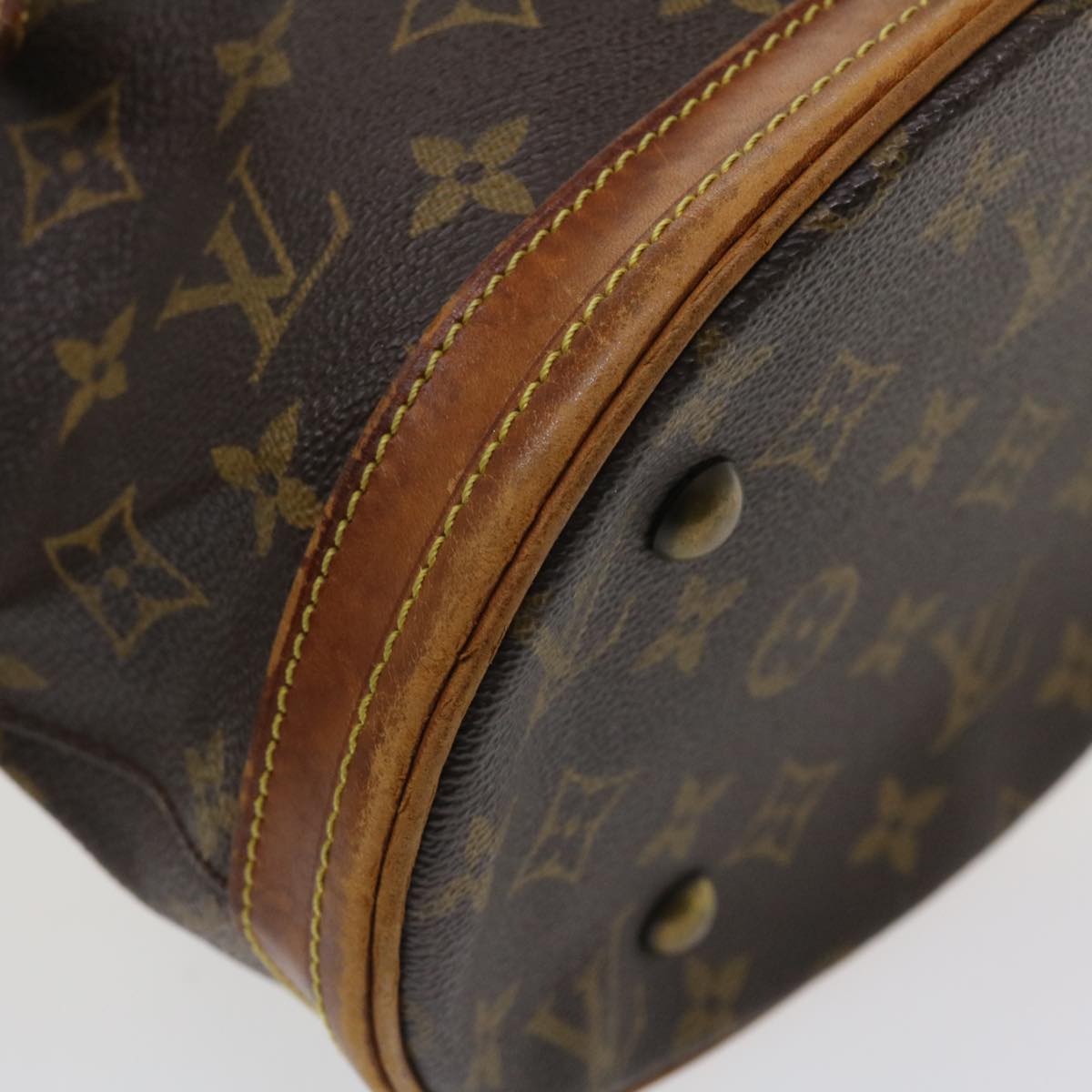 LOUIS VUITTON Monogram Bucket PM Shoulder Bag M42238 LV 35829