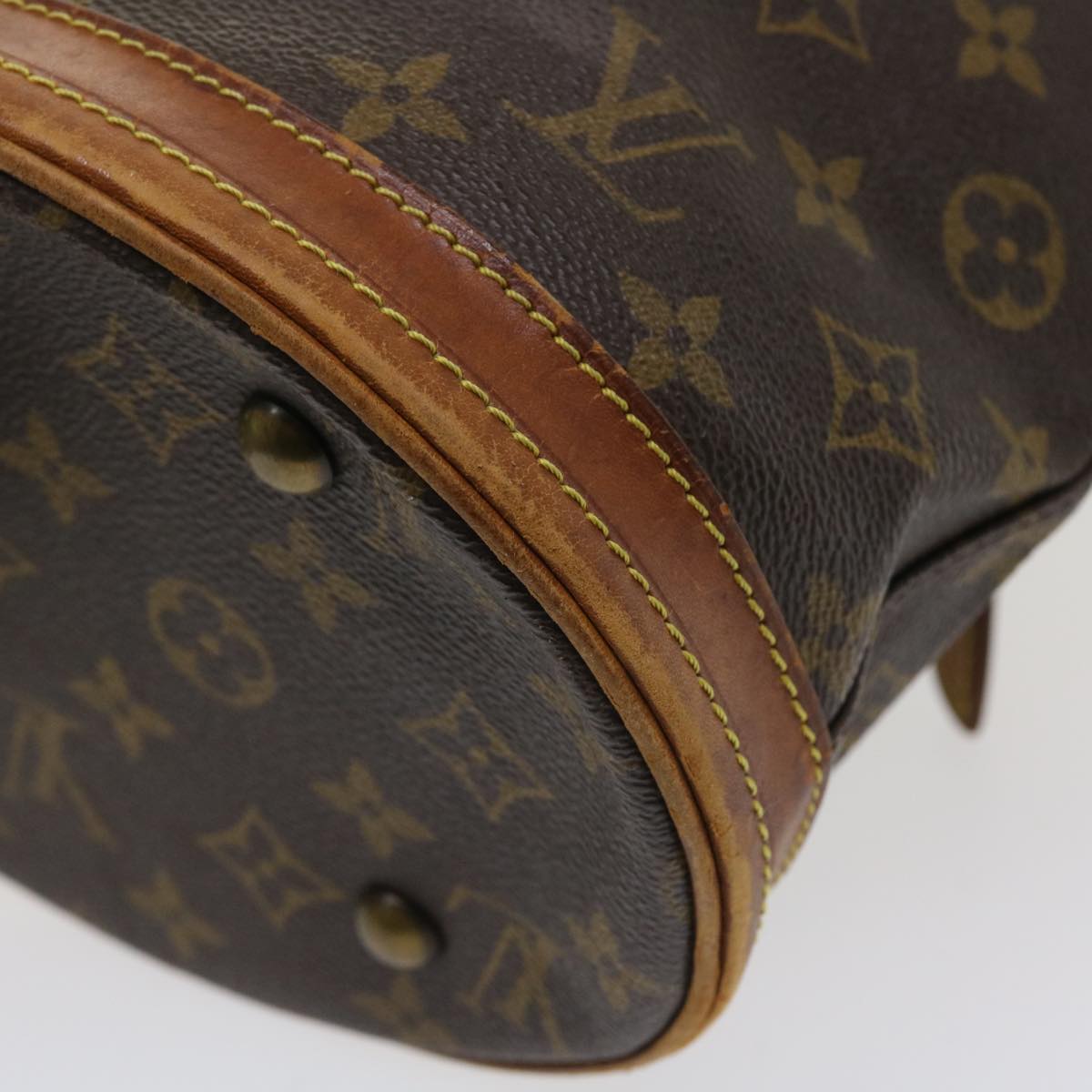 LOUIS VUITTON Monogram Bucket PM Shoulder Bag M42238 LV 35829