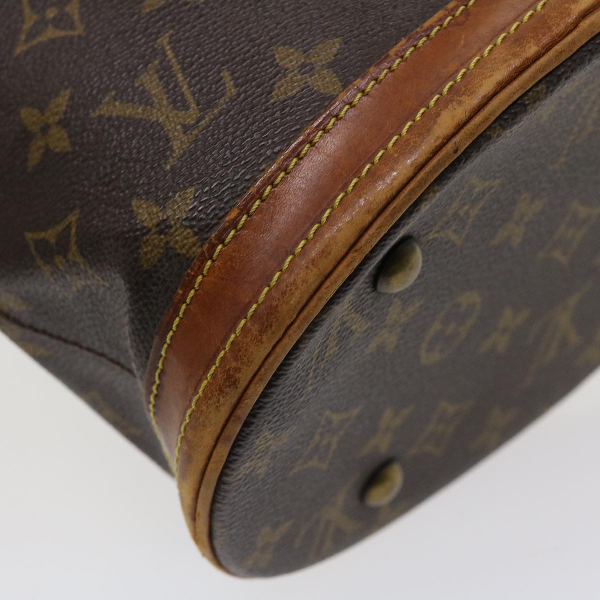 LOUIS VUITTON Monogram Bucket PM Shoulder Bag M42238 LV 35829