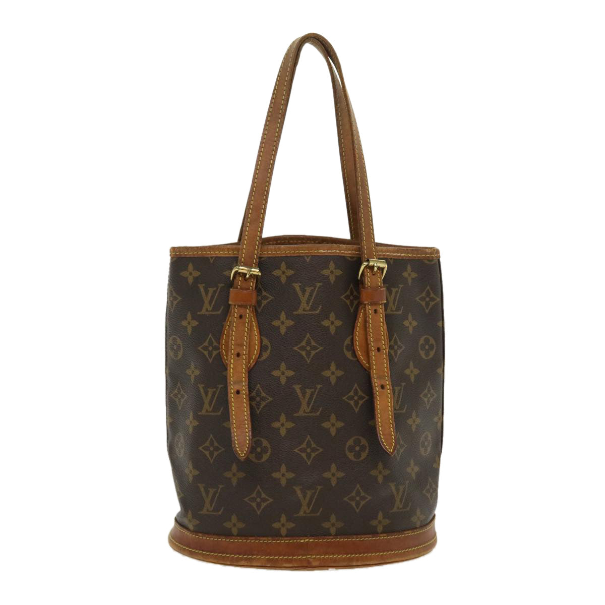 LOUIS VUITTON Monogram Bucket PM Shoulder Bag M42238 LV 35829