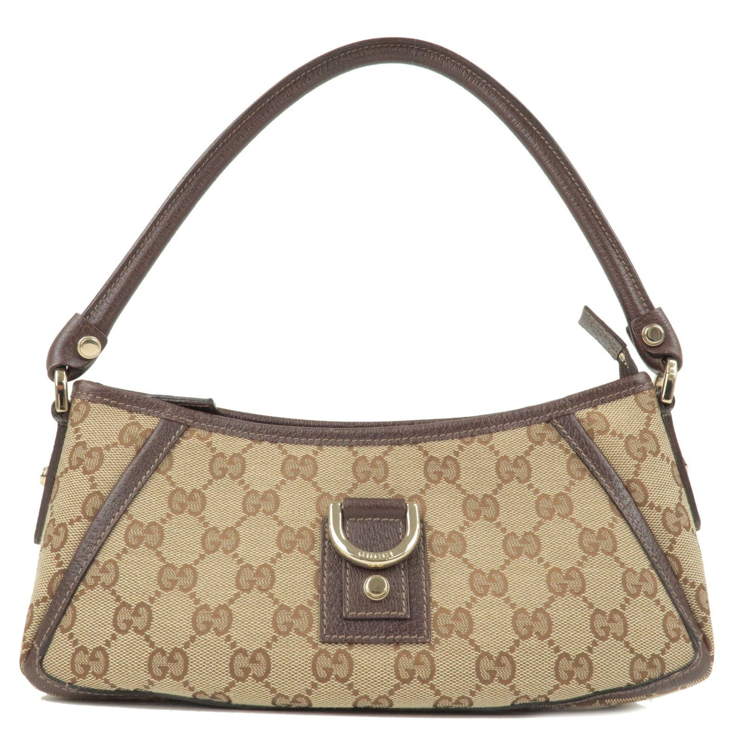 Luxury Gucci Trending 2025 Abbey GG Canvas Leather Shoulder Bag Beige Brown 130939