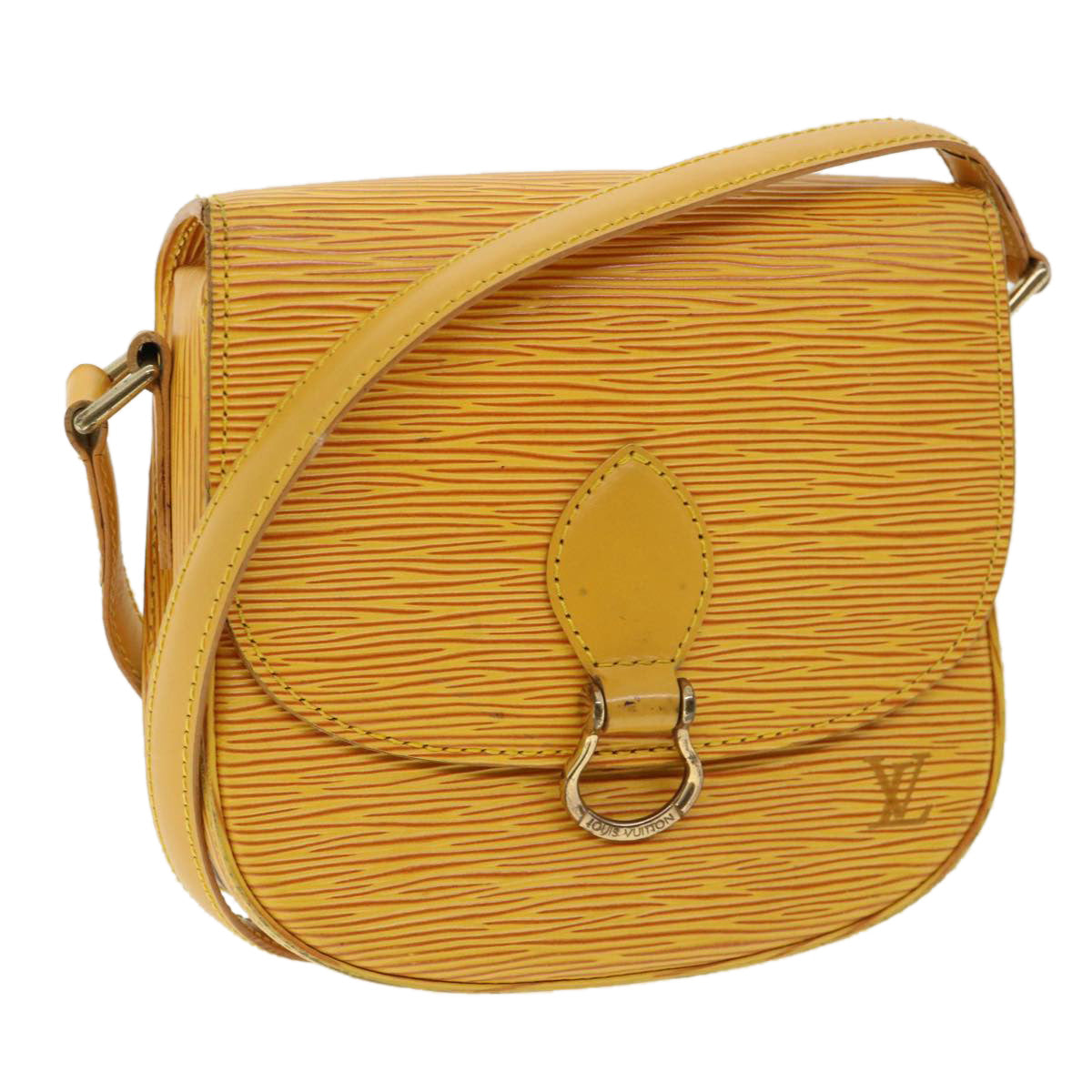 LOUIS VUITTON Epi Saint Cloud PM Shoulder Bag Yellow M52219 LV 35863