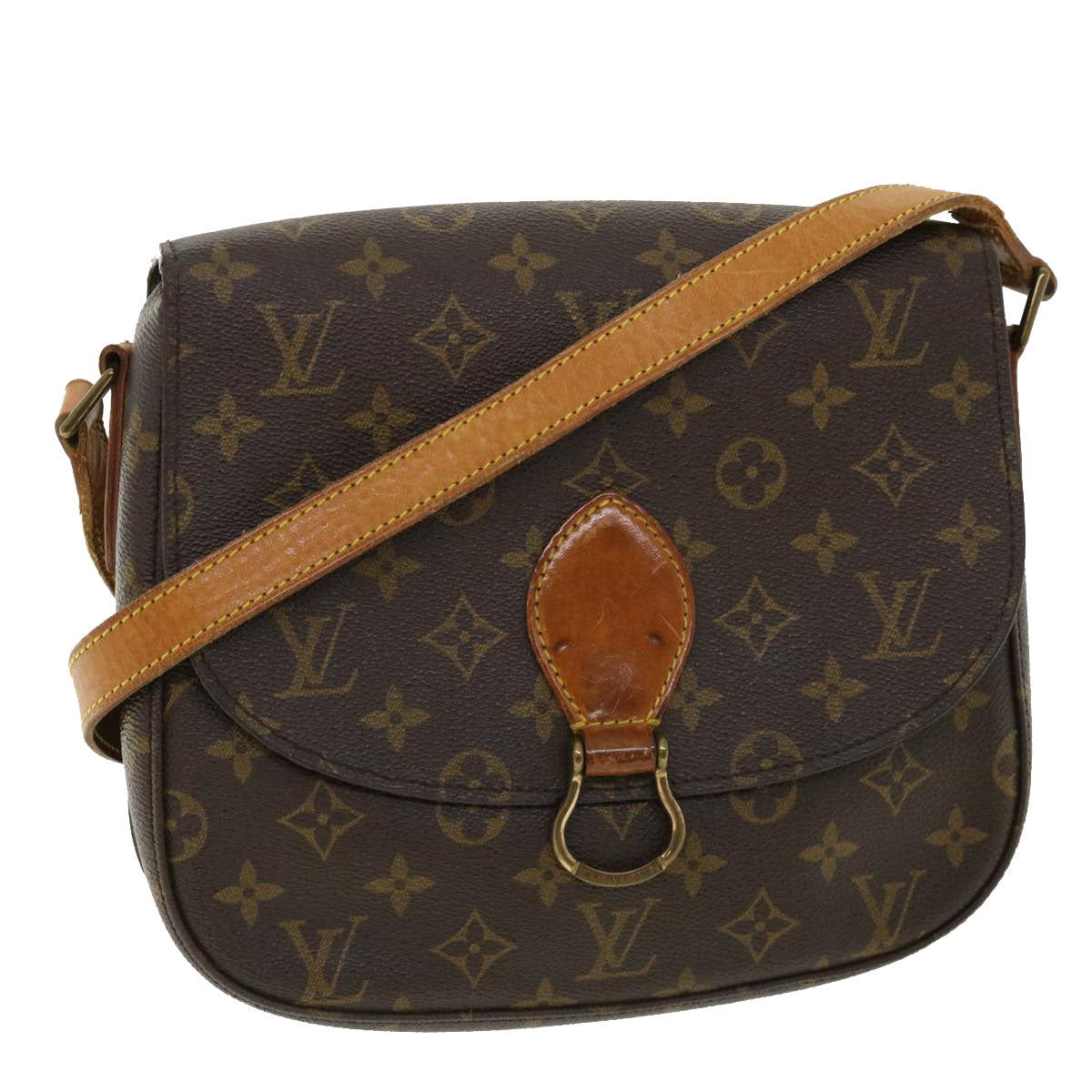 LOUIS VUITTON Monogram Saint Cloud GM Shoulder Bag M51242 LV 35878