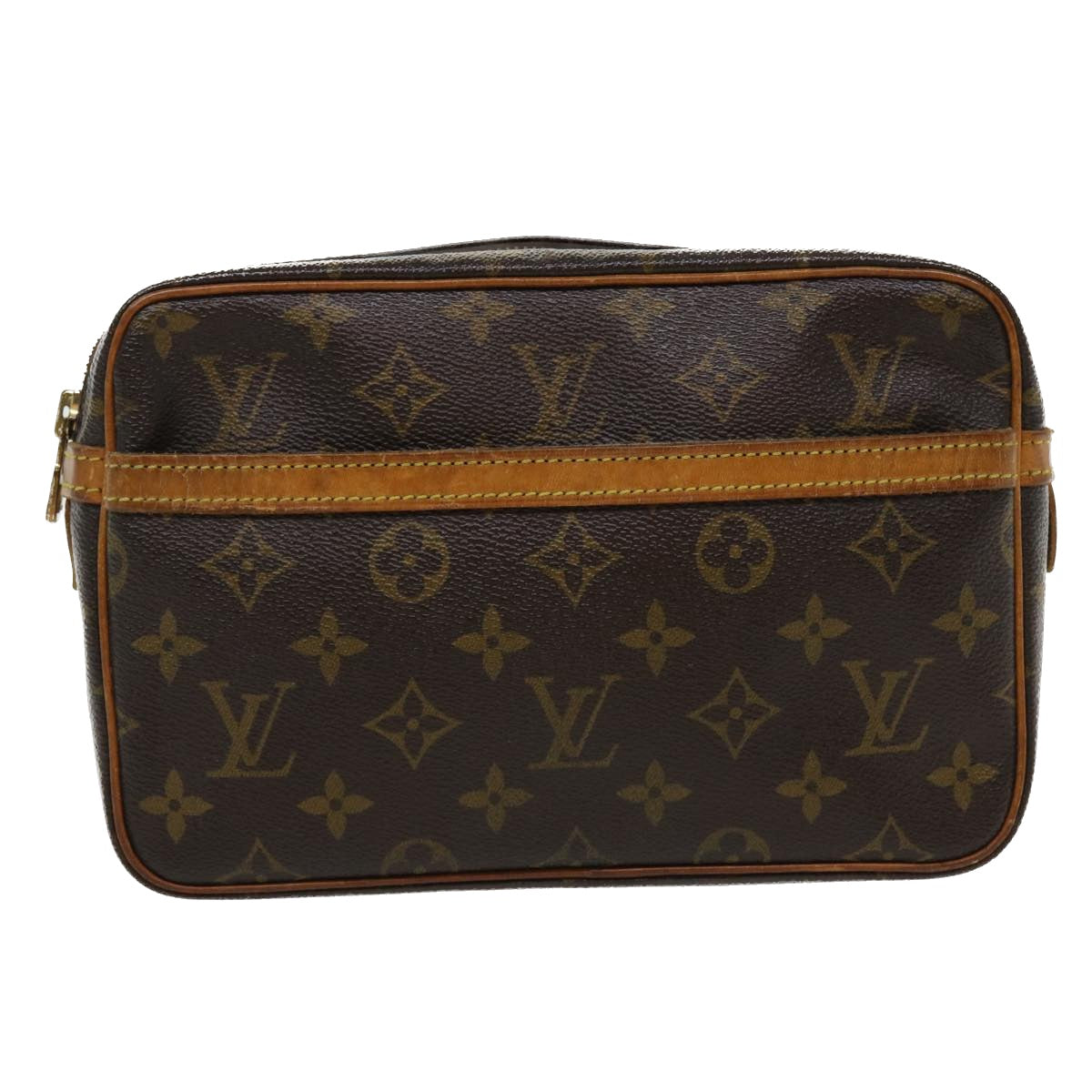 LOUIS VUITTON Monogram Compiegne 23 Clutch Bag M51847 LV 35883
