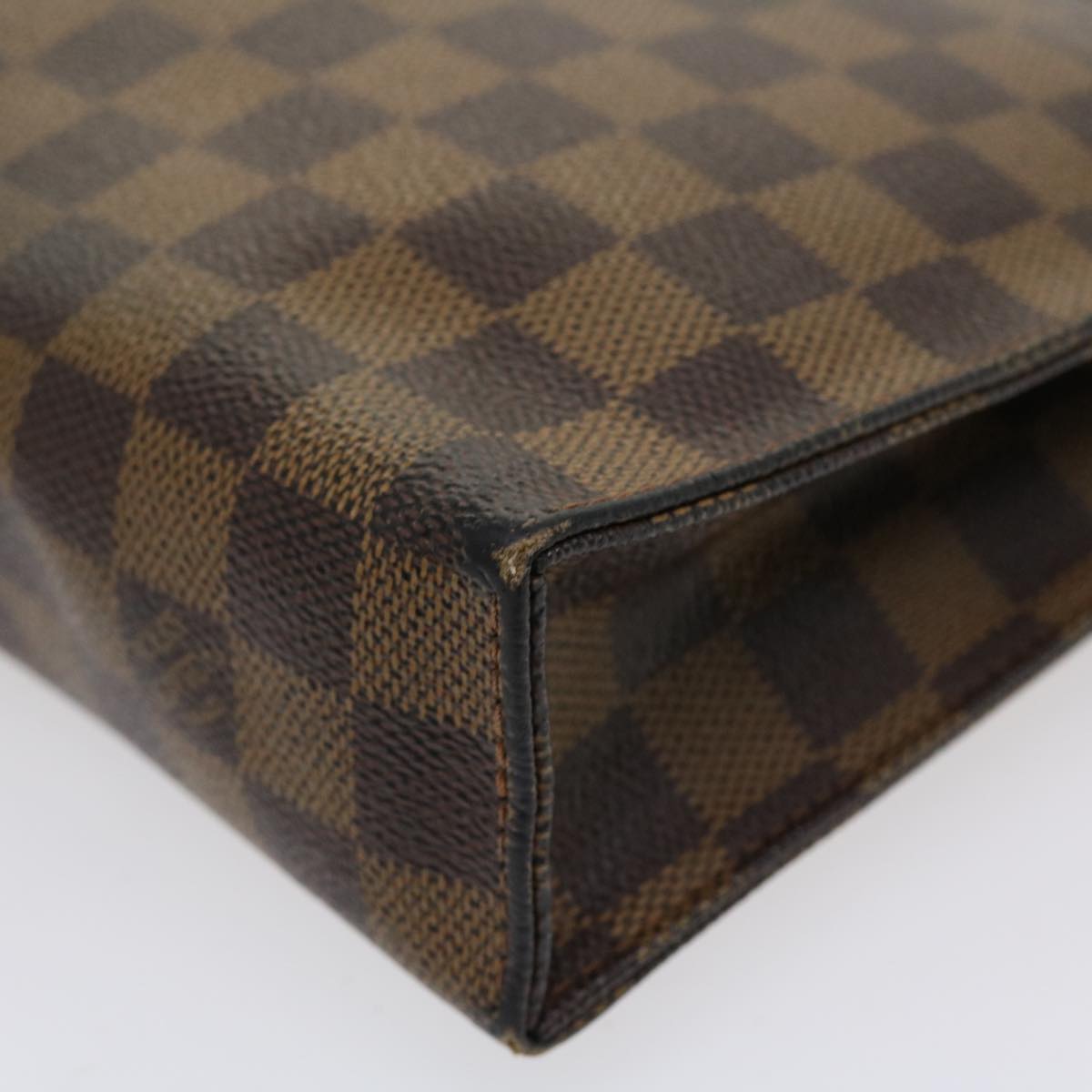 LOUIS VUITTON Damier Ebene Poche Toilette 26 Pouch N47543 LV 35884