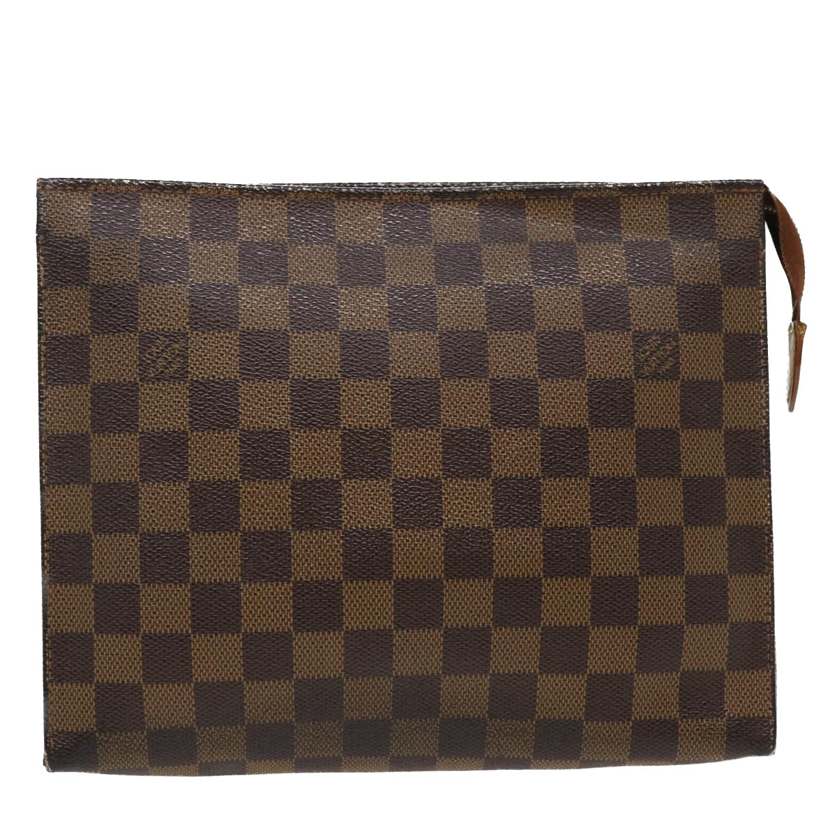 LOUIS VUITTON Damier Ebene Poche Toilette 26 Pouch N47543 LV 35884