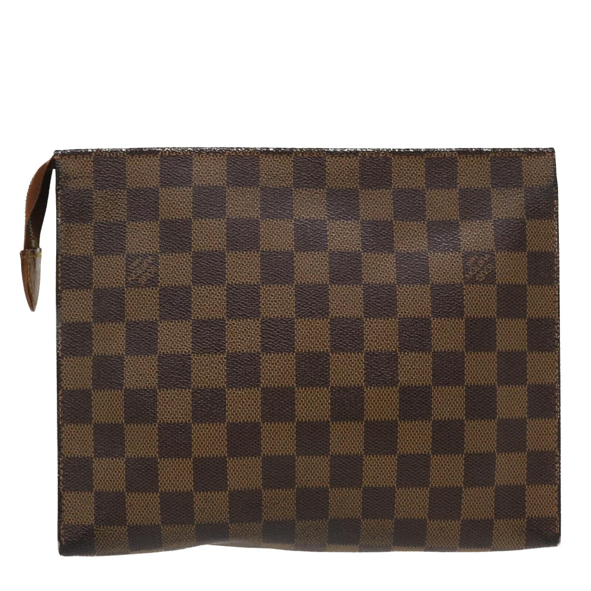 LOUIS VUITTON Damier Ebene Poche Toilette 26 Pouch N47543 LV 35884