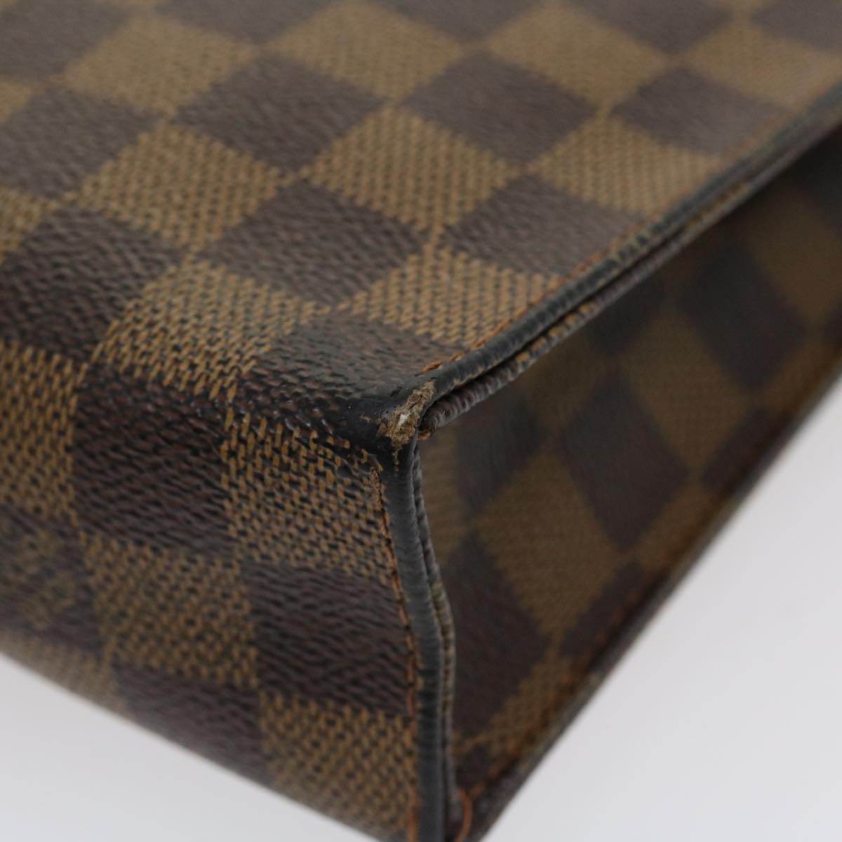 LOUIS VUITTON Damier Ebene Poche Toilette 26 Pouch N47543 LV 35884
