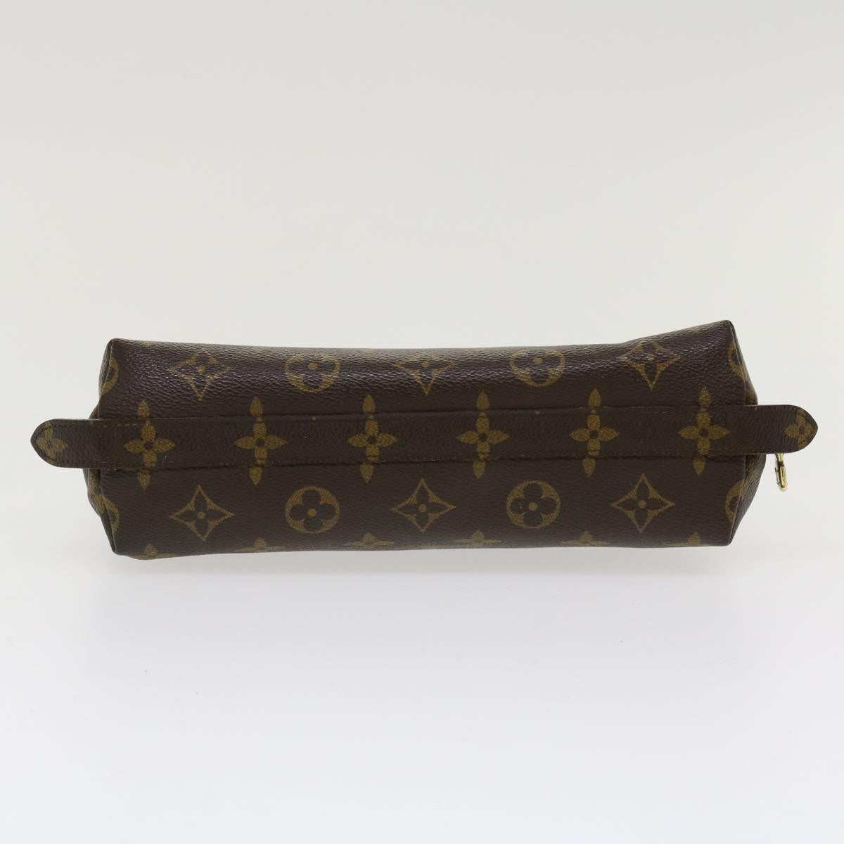LOUIS VUITTON Monogram Trousse Demi Ronde Cosmetic Pouch M47520 LV 35888