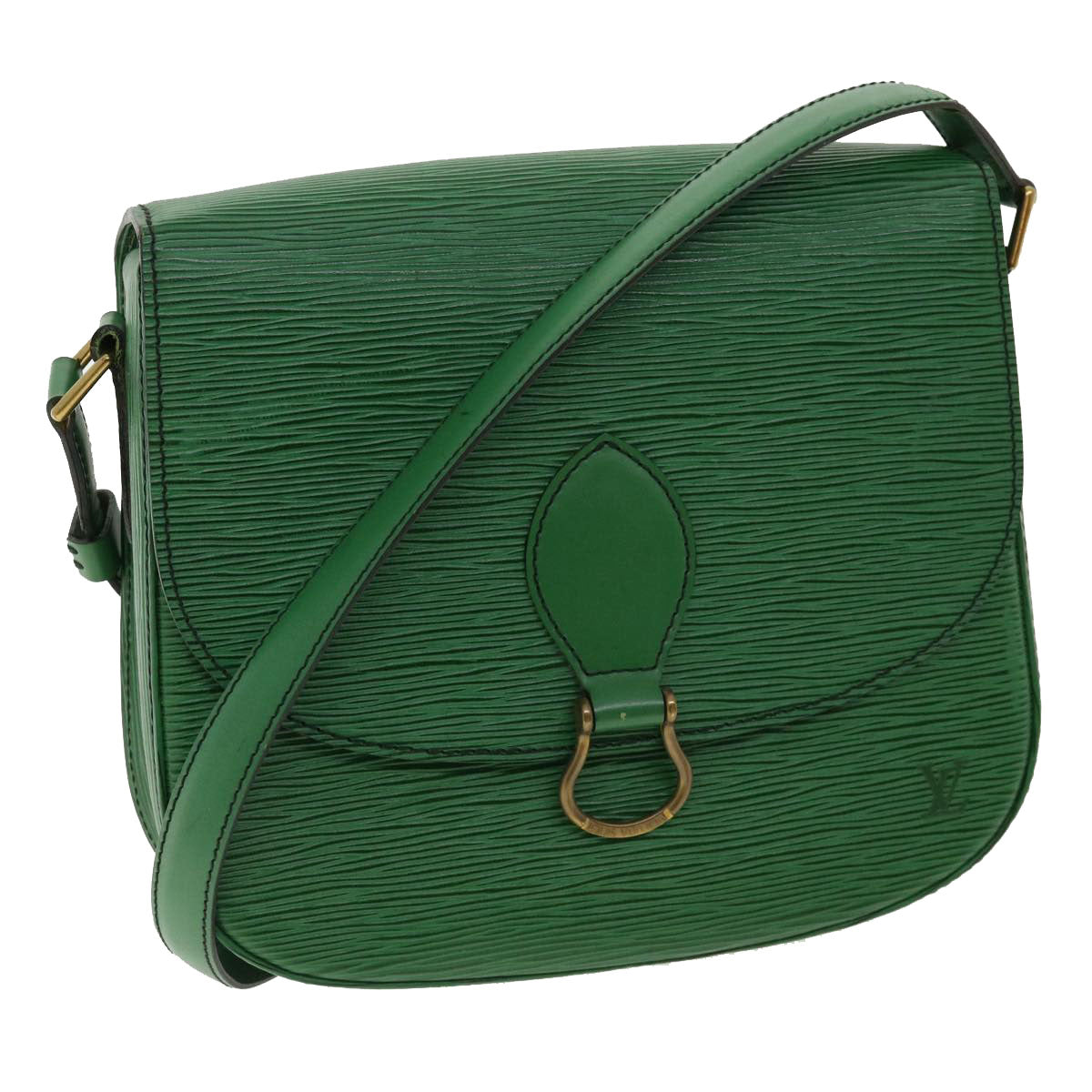 LOUIS VUITTON Epi Saint Cloud GM Shoulder Bag Green M52194 LV 35893