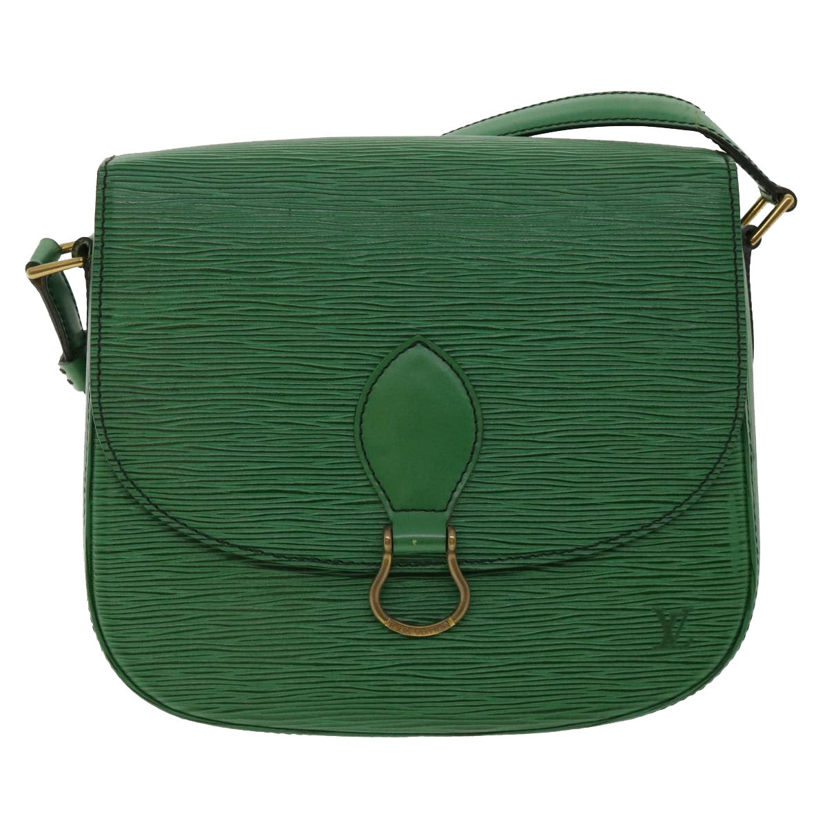 LOUIS VUITTON Epi Saint Cloud GM Shoulder Bag Green M52194 LV 35893