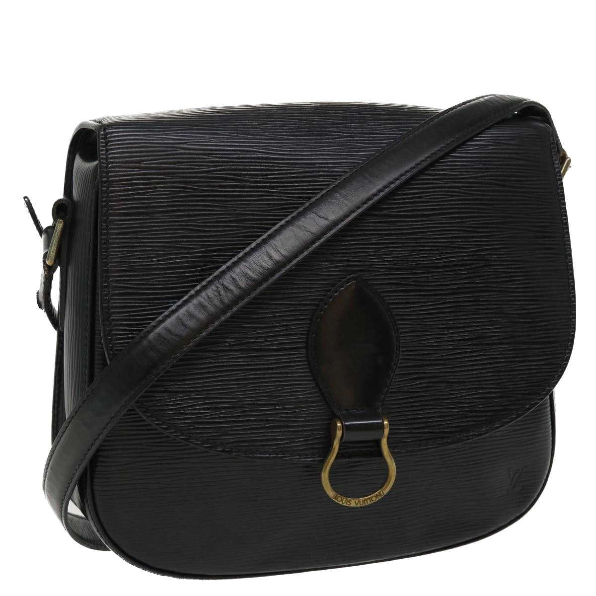 LOUIS VUITTON Epi Saint Cloud GM Shoulder Bag Black M52192 LV 35918