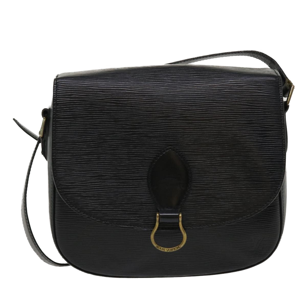 LOUIS VUITTON Epi Saint Cloud GM Shoulder Bag Black M52192 LV 35918