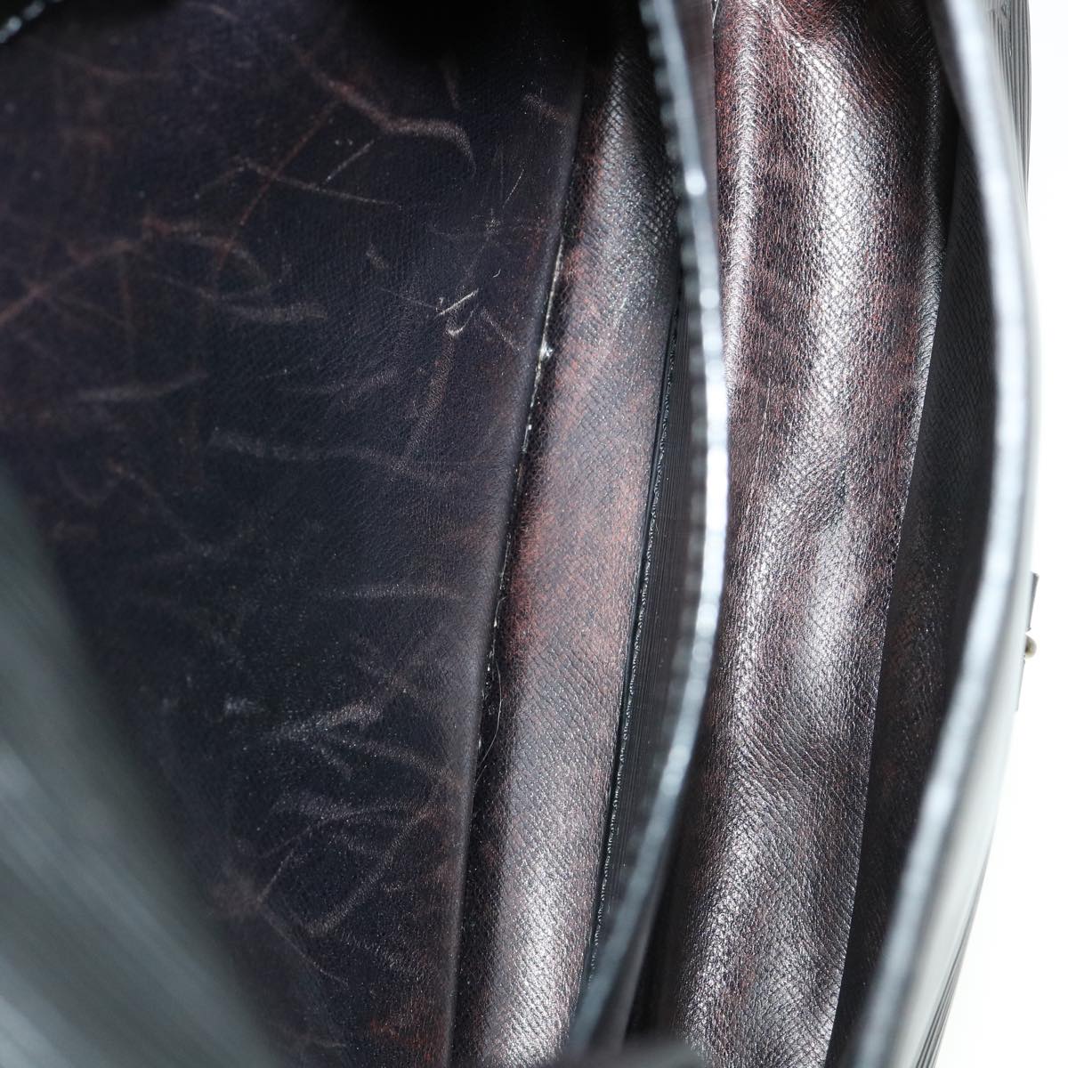 LOUIS VUITTON Epi Cartouchiere MM Shoulder Bag Black Noir M52242 LV 35920
