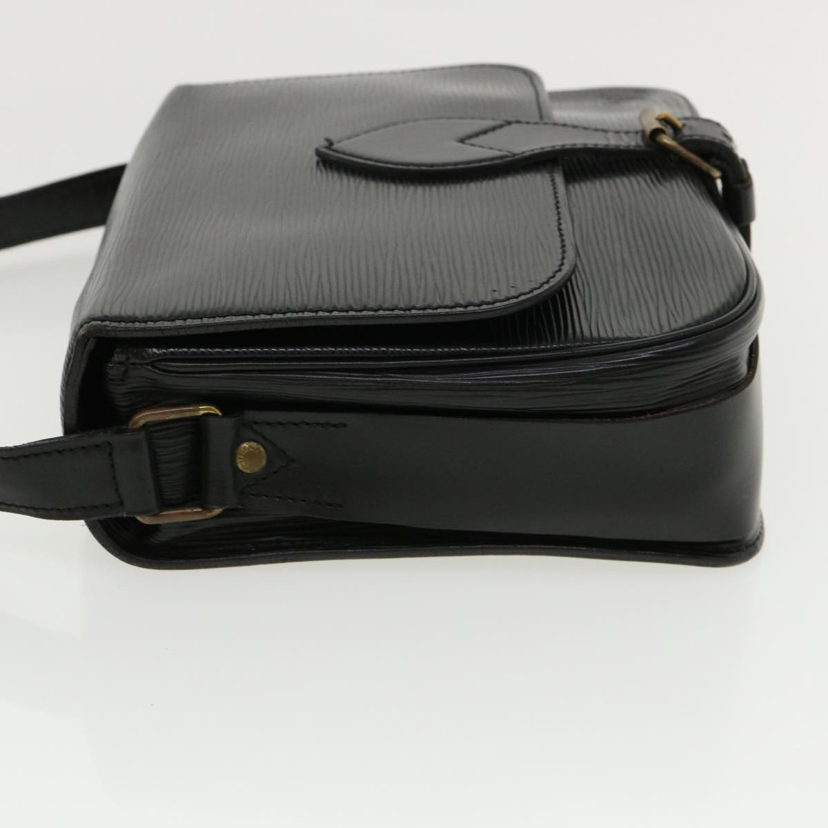 LOUIS VUITTON Epi Cartouchiere MM Shoulder Bag Black Noir M52242 LV 35920
