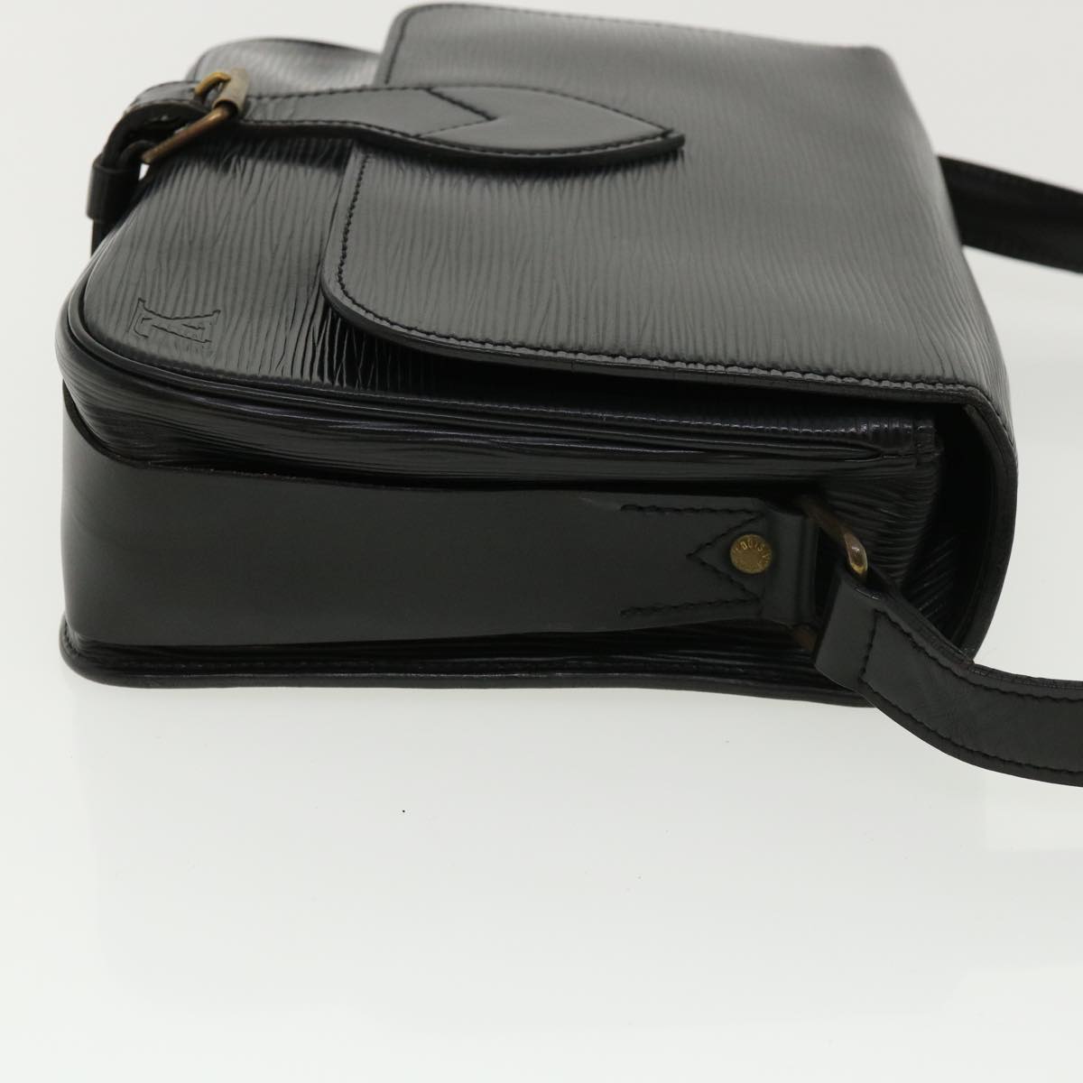 LOUIS VUITTON Epi Cartouchiere MM Shoulder Bag Black Noir M52242 LV 35920