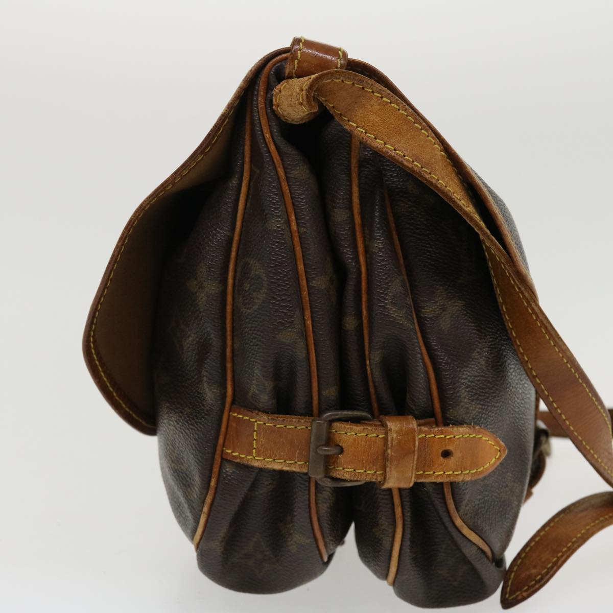 LOUIS VUITTON Monogram Saumur 30 Shoulder Bag M42256 LV 35928