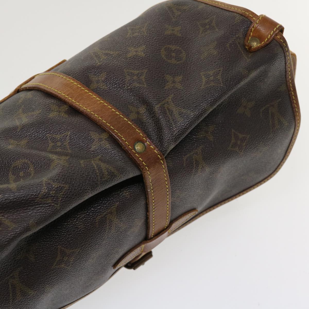 LOUIS VUITTON Monogram Saumur 30 Shoulder Bag M42256 LV 35928