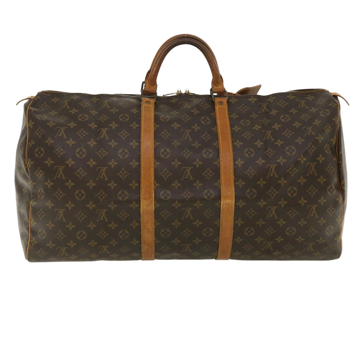 LOUIS VUITTON Monogram Keepall 55 Boston Bag M41424 LV 35931