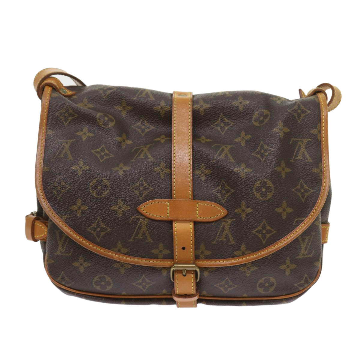 Louis Vuitton Saumur  Canvas Shoulder Bag ()