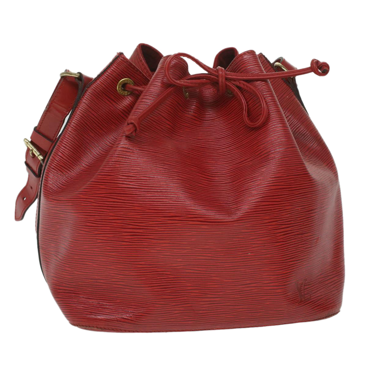 LOUIS VUITTON Epi Petit Noe Shoulder Bag Red M44107 LV 35982
