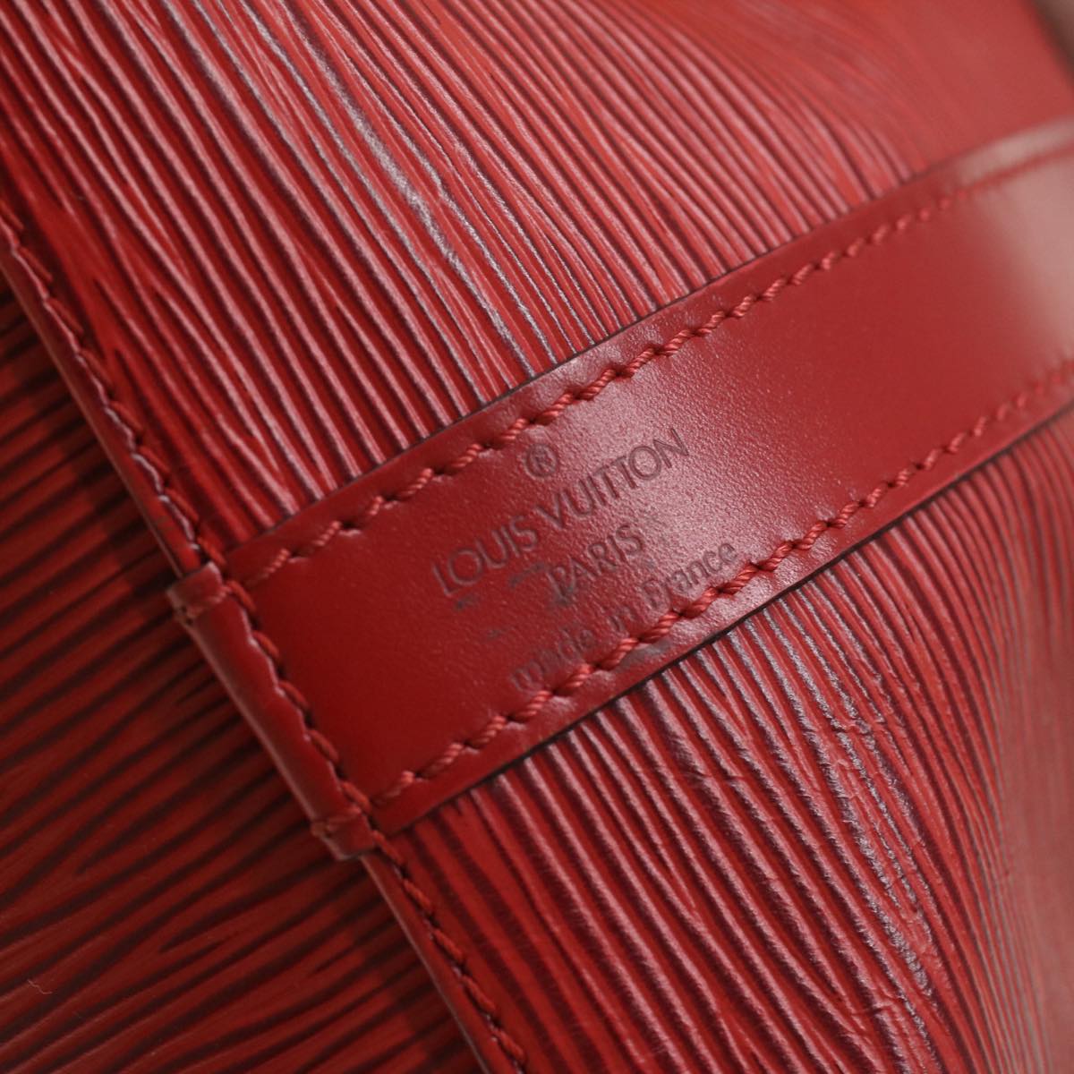 LOUIS VUITTON Epi Petit Noe Shoulder Bag Red M44107 LV 35982