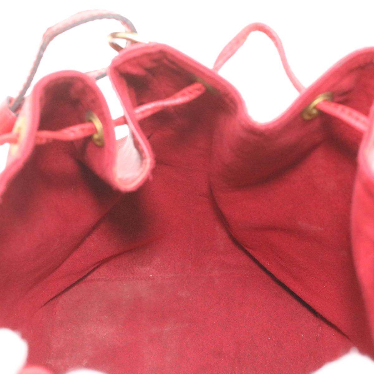 LOUIS VUITTON Epi Petit Noe Shoulder Bag Red M44107 LV 35982