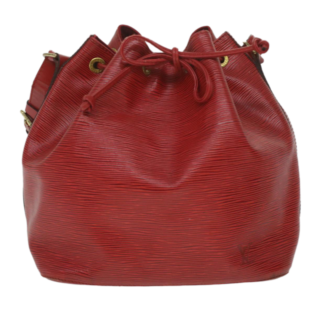 LOUIS VUITTON Epi Petit Noe Shoulder Bag Red M44107 LV 35982