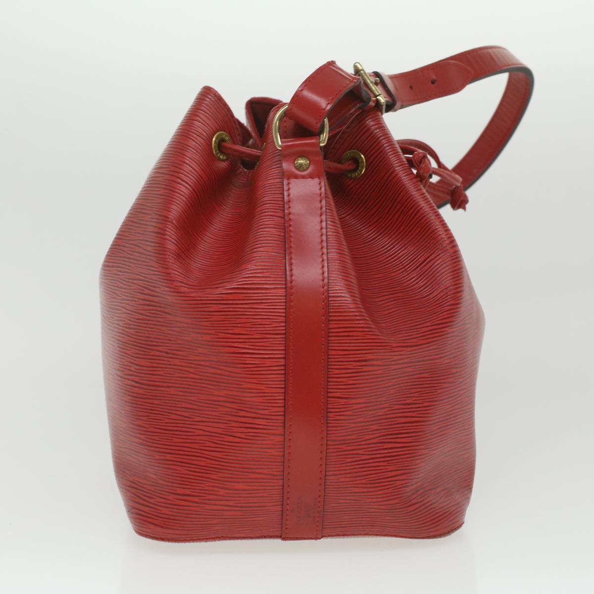 LOUIS VUITTON Epi Petit Noe Shoulder Bag Red M44107 LV 35982