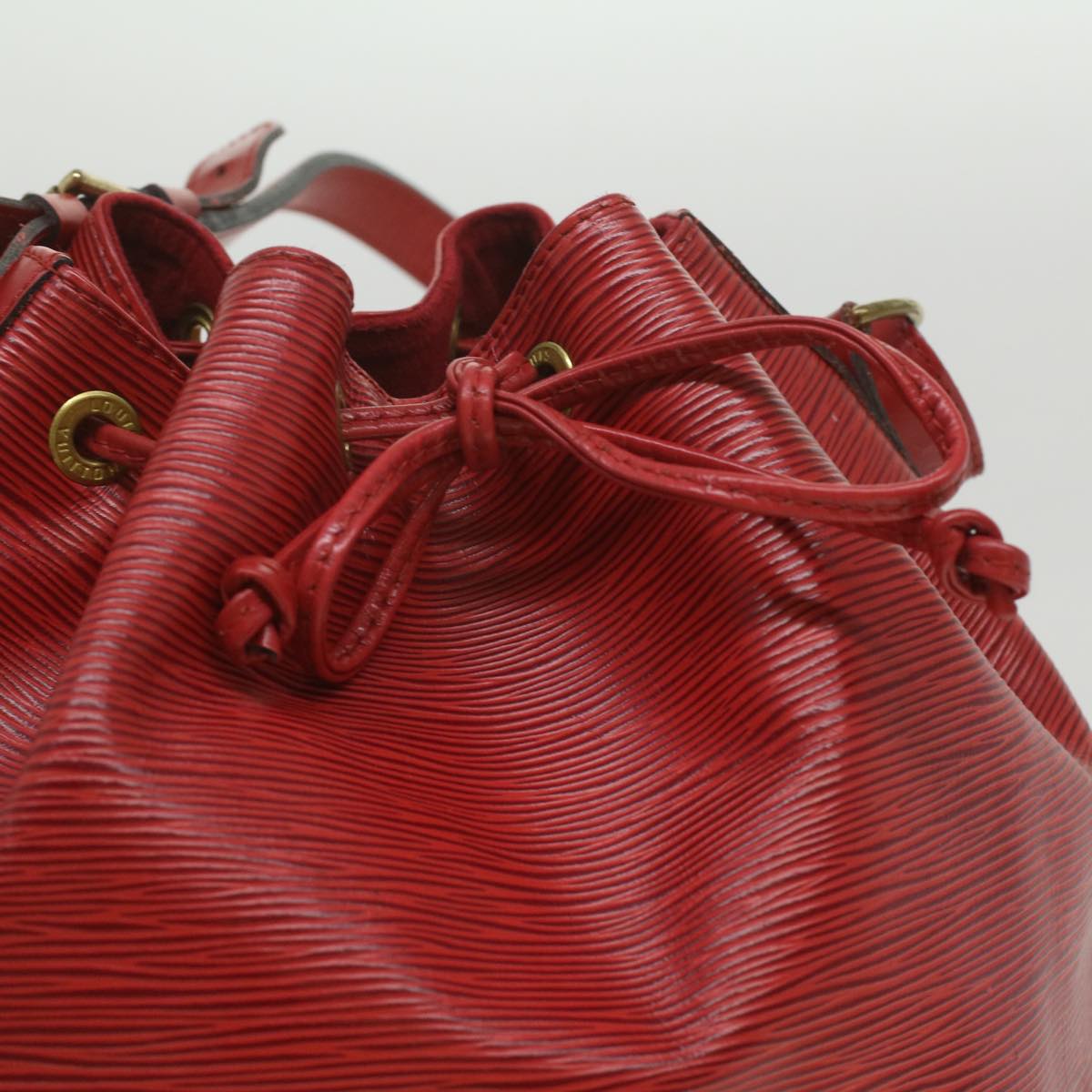 LOUIS VUITTON Epi Petit Noe Shoulder Bag Red M44107 LV 35982
