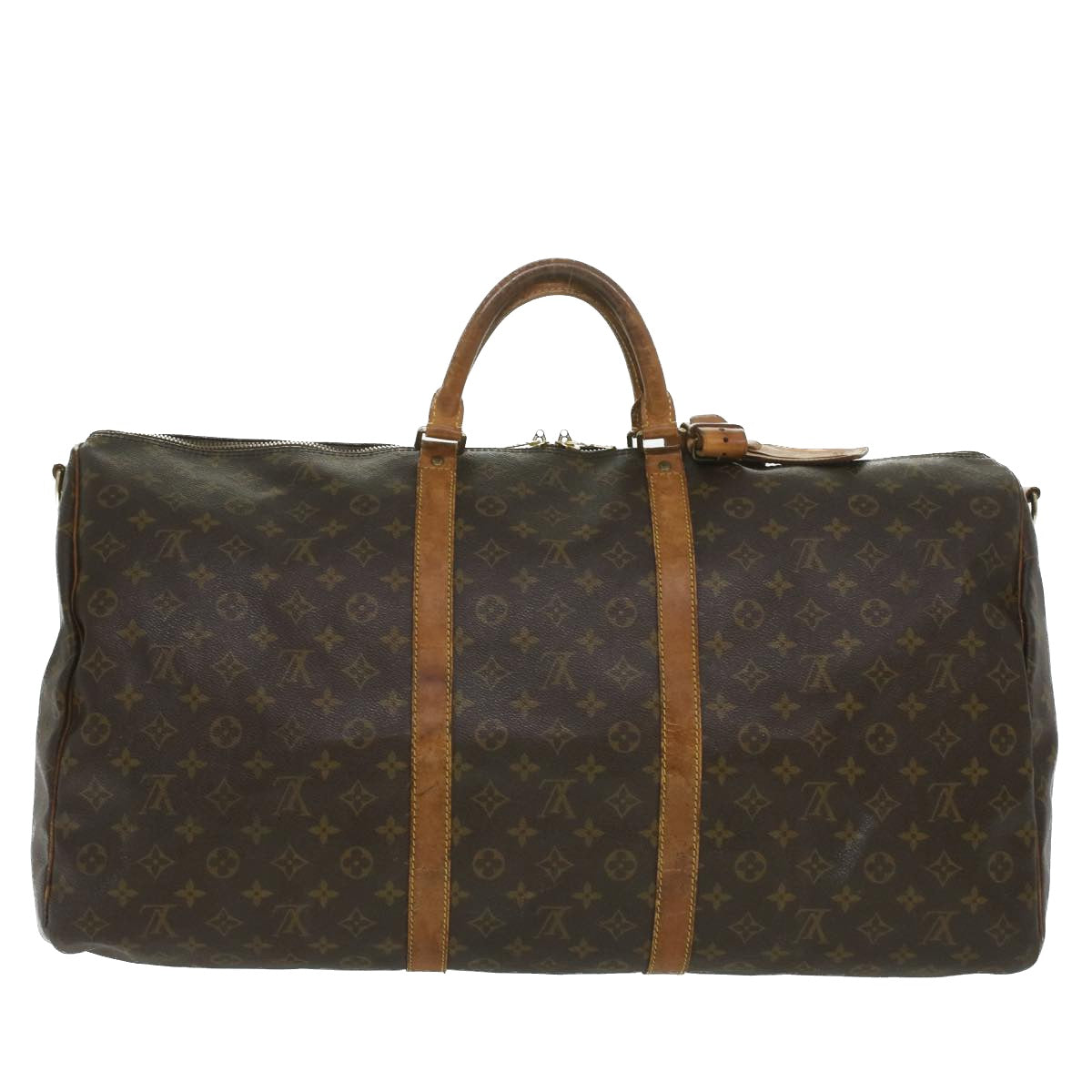 LOUIS VUITTON Monogram Keepall Bandouliere 60 Boston Bag M41412 LV 35986