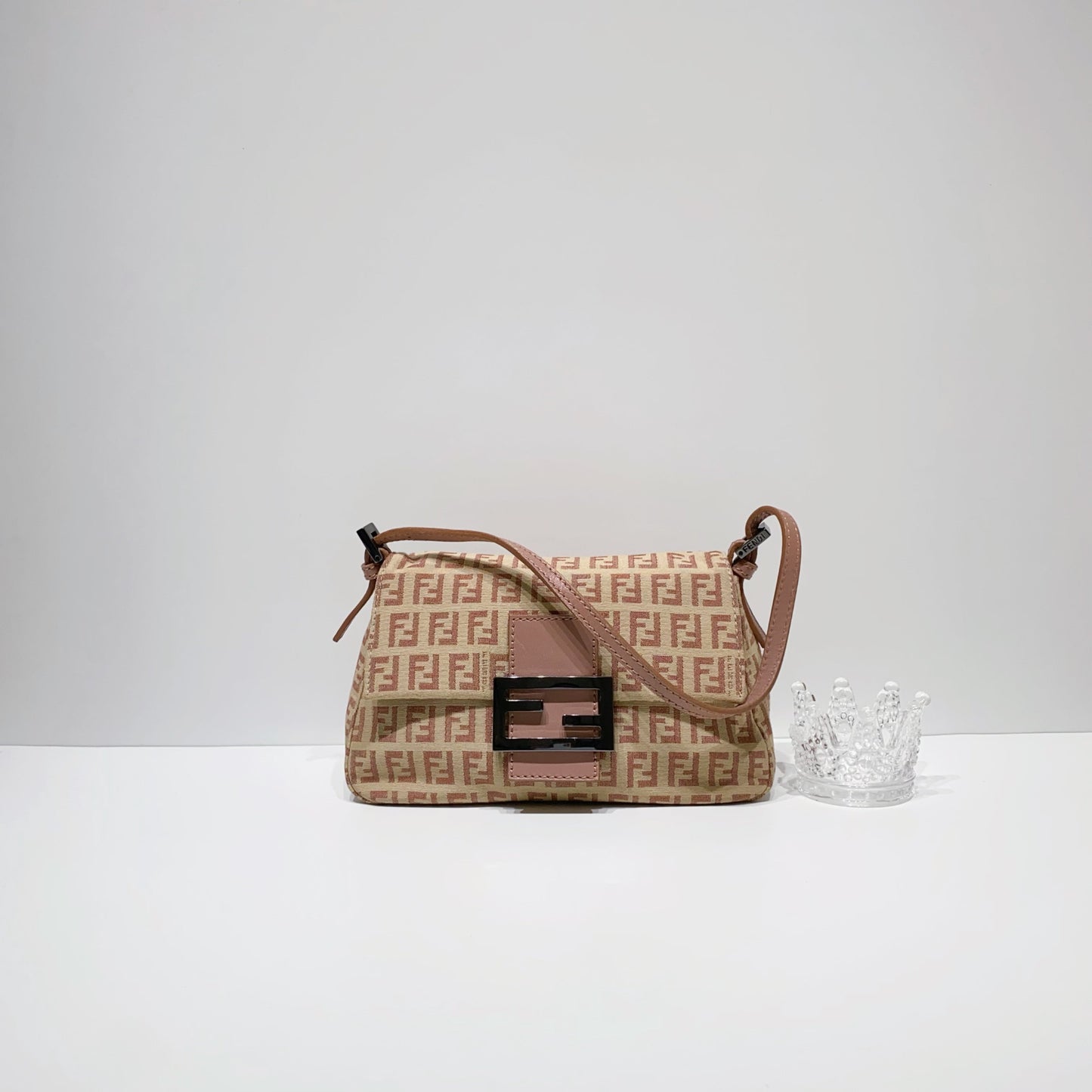 No.3972-Luxury FendiVintage Zucchino Mini Mama Baguette Bag