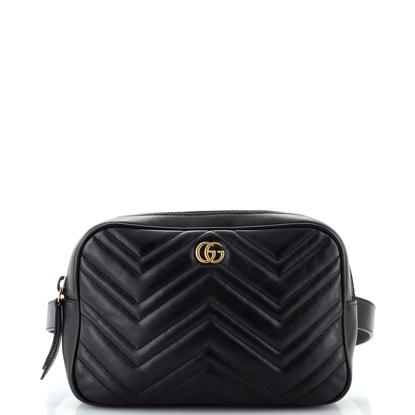 Luxury Gucci Trending 2025 GG Marmont Square Belt Bag Matelasse Leather
