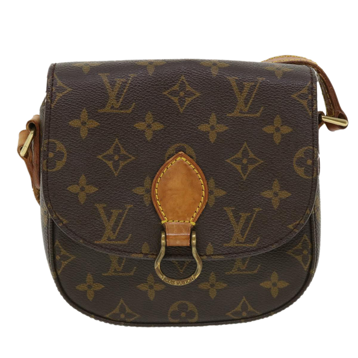 LOUIS VUITTON Monogram Saint Cloud PM Shoulder Bag M51244 LV 36002