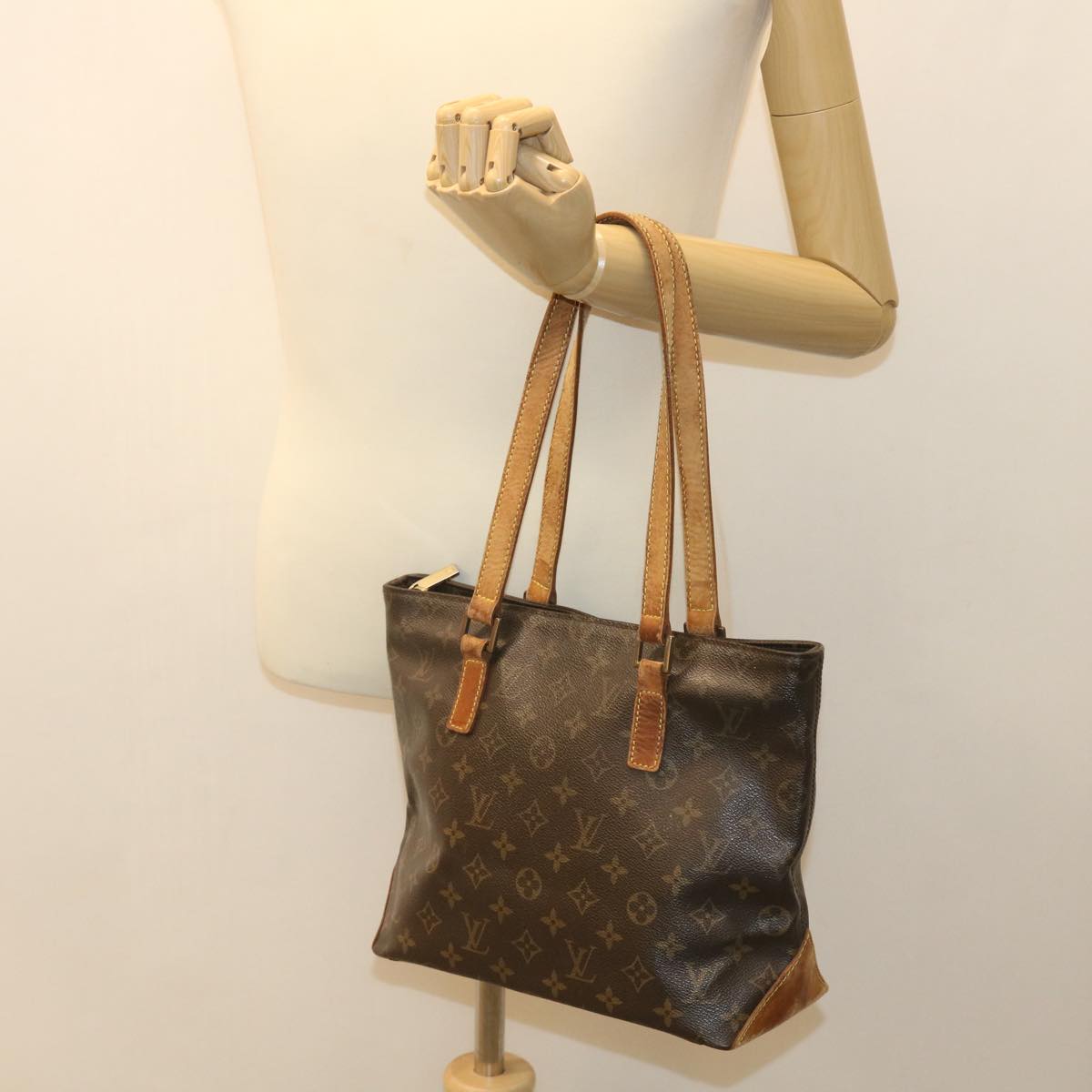 LOUIS VUITTON Monogram Cabas Piano Tote Bag M51148 LV 36003
